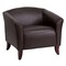 Emma and Oliver LeatherSoft Living Room/Reception Chair with Cherry Wood Feet